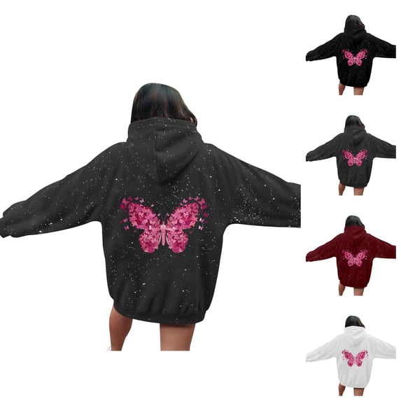 Hoodie for Women Oversized Hoodie Womens Sweatshirt Casual Daily Wear Lightweight Men's And Women's Casual Letter Print Starry Sky Hooded Sweatshirts