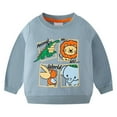thumbnail image 1 of Hoodies Boys Animals Hoodies Boys Sweatshirts Winter Pullover Long Sleeve Boys Sweatshirts Light Blue 4 Years-5 Years, 1 of 4