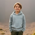 thumbnail image 1 of Hoodies Boys Grey Hooded Lightweight Long Sleeve Hoodies Winter Clothes Size 8-10 Years Boys Clothes Boys Girls Fashion, 1 of 4