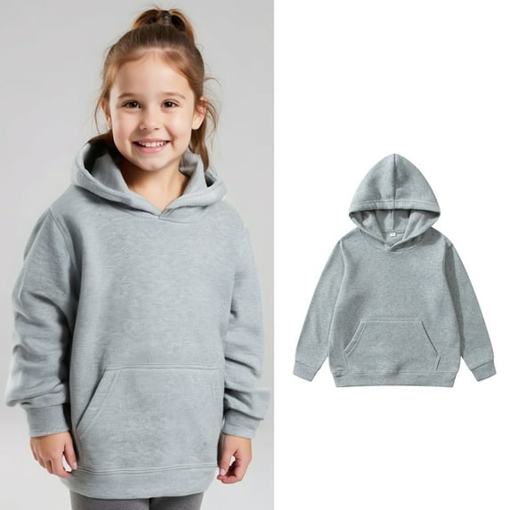 Hoodies Boys Grey Hoodies Casual Long Sleeve Hoodies Winter Clothes Size 8-10 Years Boys Clothes