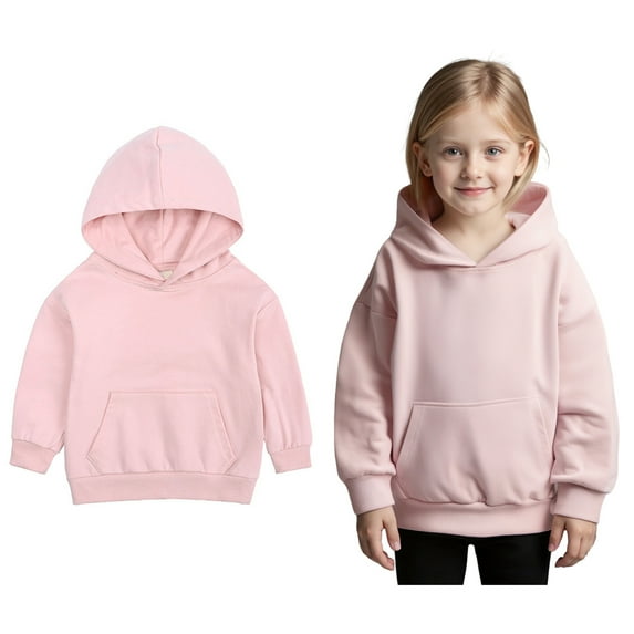 Hoodies Boys Kids Pink Hoodie Long Sleeve Pullover Tops Winter Clothes Little Boy Clothes 6-7 Years Boys Girls Fashion