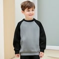 thumbnail image 1 of Hoodies Color Block Splice Hoodie Casual Long Sleeve Sweatshirts Jackets Fall Winter Clothes Child Girls Clothes 3-4 Years Boys Girls Fashion, 1 of 5