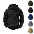 thumbnail image 1 of Hoodies For Boys Casual Quarter Zip Pullover Tractical Long Sleeve Outdoor Athletic Youth Sweathshirt Sports Hoodie, 1 of 6