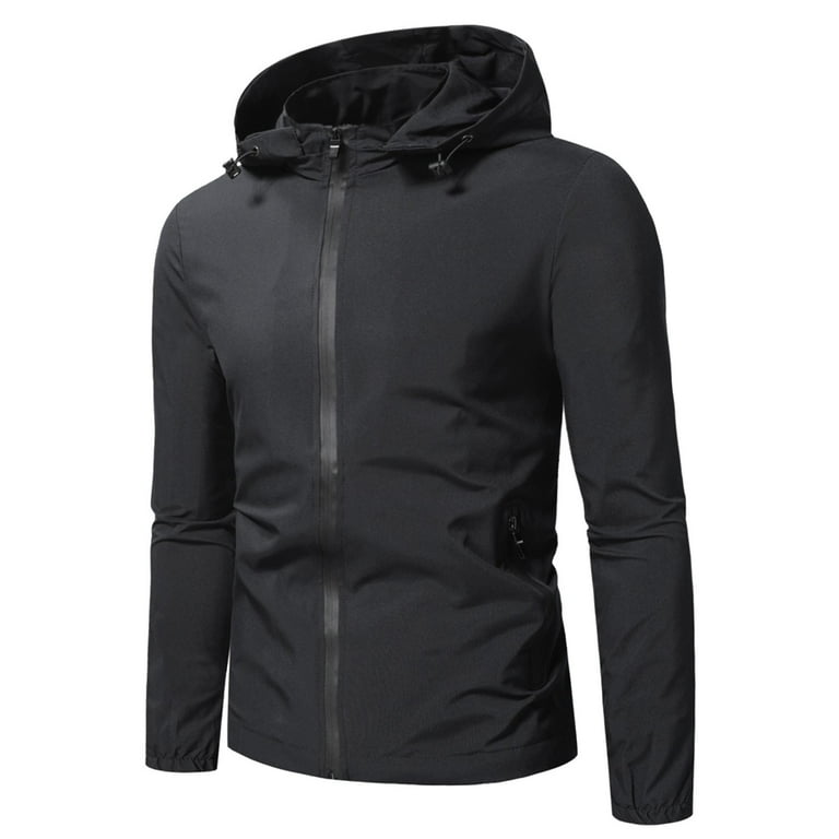 Hoodies For Men Graphic Front Zipper Waterproof Lightweight Jacket Slim Fit Hoodie Sweater Jacket Mens Sweatshirt Hoodie Graphic Walmart