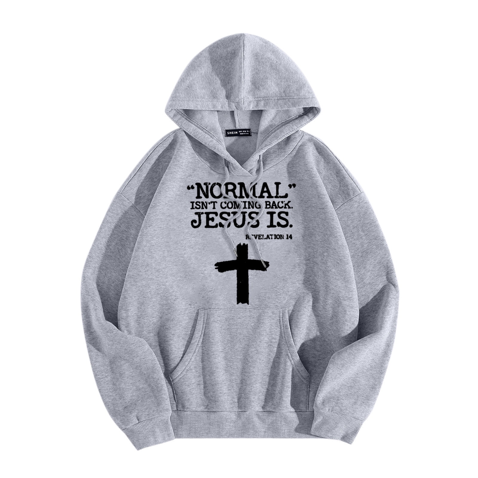 Hoodies For Men Normal Isnt Coming Back Jesus Is Women Letter
