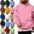 thumbnail image 1 of Hoodies For Men Pullover Long Sleeve hooded With Big Pockets Solid Color Sweatshirt Workout, Travel, Lounge,and Jogging Shirt for Men, 1 of 5