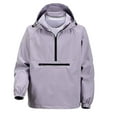 thumbnail image 1 of Hoodies For Men Sevevn Men's Golf Quarter Zip Pullover with Zipper Pockets Track Jackets Lightweight Windbreaker Hiking Hooded Sweatshirt, 1 of 6