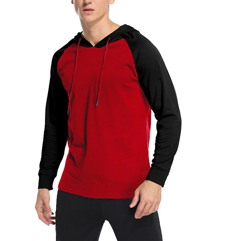 Hoodies For Men Soft Hoodies For Men Oversized Sweatshirts For Men Cute Hoodies Tops For Men Casual Cropped Hoodie Men Color Red Size M Walmart