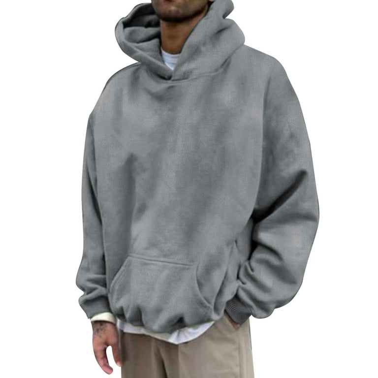 Suede sweatshirt mens top