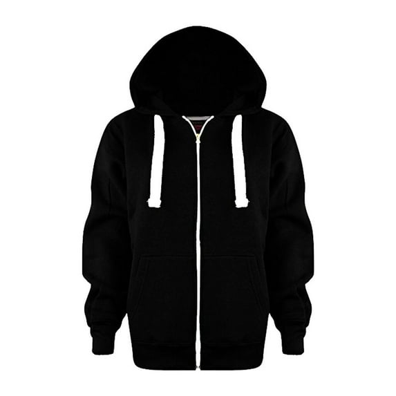 Hoodies For Teen Girls Boys Autumn Winter Trendy Kids Solid Color Zipper Long Sleeve Hooded Pockets Active Unisex Sweatshirt