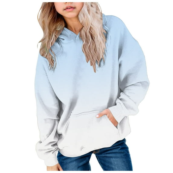 Hoodies For Teen Girls Girls Long Sleeve Shirts Girls and Toddlers' Fleece Crewneck Pullover Hoodie Sweatshirt for Toddler and Little Kids