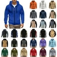 thumbnail image 1 of Hoodies For Teens Fall Winter Camo Long Sleeve Zipper Hooded Jacket Casual Regular Fit Streetwear Hoodies For Men, 1 of 4