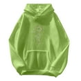 thumbnail image 1 of Hoodies For Women Long Hoodies Sweatshirts Casual Print Green M, 1 of 4