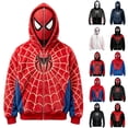 thumbnail image 1 of Hoodies For Women Men Superhero Full Face Zip Mask Hoodie Comic Cosplay Graphic Sweatshirt Grunge Streetwear Top, 1 of 8