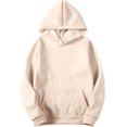 thumbnail image 1 of Hoodies For Women Oversized Fleece Sweatshirts Long Sleeve Casual Hooded Basic Pullover 2024 Fall Outfits Sweater, 1 of 6