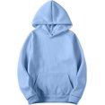 thumbnail image 1 of Hoodies For Women Oversized Fleece Sweatshirts Long Sleeve Casual Hooded Basic Pullover 2024 Fall Outfits Sweater, 1 of 6