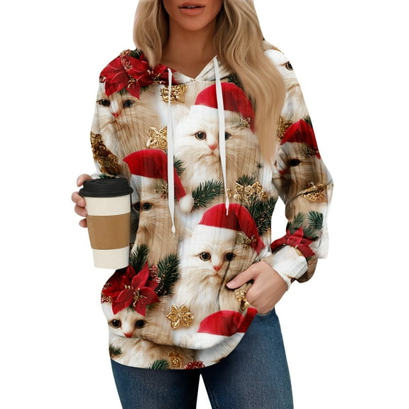 Hoodies For Women Oversized Winter Cute Sweatshirts Pullover Trendy Fall Clothes