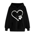 thumbnail image 1 of Hoodies For Women Sevevn Women's Print Winter Hoodie Pullover Long Sleeved Comfortable Sweatshirt, 1 of 5