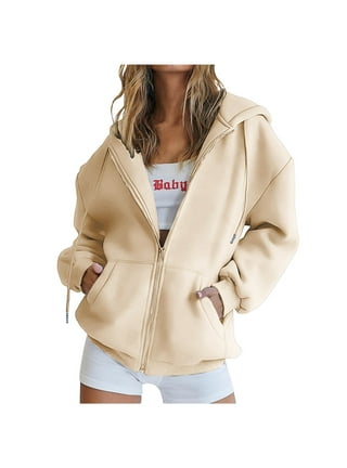 Ywuzuh , cream sweatshirt, beige sweatshirt women at