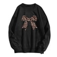 thumbnail image 1 of Hoodies For Women Trendy Teen Girls Leopard Bow Print Drawstring Long Sleeve Oversized Sweatshirt Fall Fashion Outfits Winter Clothes 2025, 1 of 2