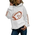 thumbnail image 1 of Hoodies For Women Women's Rugby Print Fashionable Casual Round Neck Long Sleeve Hooded Sweatshirt Hoodie, 1 of 5