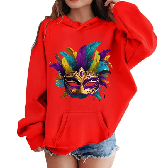 Hoodies for Girls 14-16 Clearance Back to School Girl's Hoodie Long Sleeve Soft Sweatshirt Letter Graphic Hoody Kids Cute Pullovers Top Clothes for Girls Z0D-Red, 140