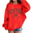 thumbnail image 1 of Hoodies for Girls,Hoodies for Girls Trendy Y2K Sweatshirts Cute Long Sleeve Letter Print Pullover Tops with Pockets,Hoodie ,Red,5-6 Years, 1 of 5