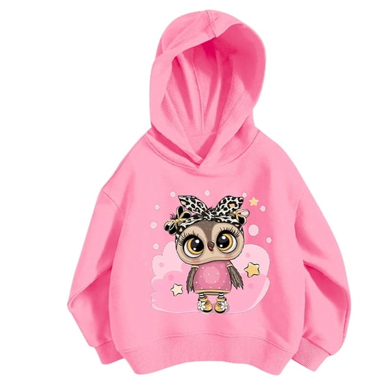 Hoodies Graphic Patterned Crewneck Cotton Long Sleeve Oversized Pullover Sweatshirt Top