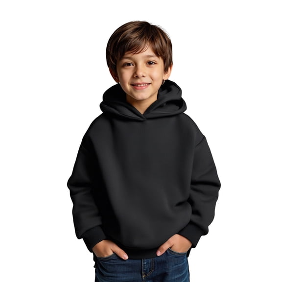 Hoodies Kids Black Hoodies Long Sleeve Pullover Tops Fall Clothes Girls r Clothes 6-9 Months Boys Girls Fashion