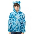 thumbnail image 1 of Hoodies,Kids Cat Ears Hoodie Tie Dye 3D Printed Zipper Pullover for Children Boy Girl Fashion,Boys Hoodies,Z04 Light Blue,4-5 Years, 1 of 2
