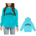 thumbnail image 1 of Hoodies Kids City Name Letter Print Blue Hoodie Casual Long Sleeve Classic Hoodie Fall Winter Clothes Toddler Girls Clothes 9-10 Years, 1 of 4