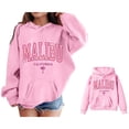 thumbnail image 1 of Girls Hoodies Kids City Name Letter Print Pink Hooded Casual Long Sleeve Hoodies Fall Clothes Little Boy Clothes 9-10 Years, 1 of 5