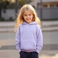 thumbnail image 1 of Hoodies Kids Purple Hoodie Casual Long Sleeve Classic Hoodie Fall Clothes Kids Clothes Girls Size 12-13 Years, 1 of 5