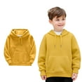 thumbnail image 1 of Hoodies Kids Yellow Hoodie Lightweight Long Sleeve Hoodies Fall Clothes Girls Size 6-8 Years Clothes Boys Girls Fashion, 1 of 4