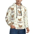 thumbnail image 1 of Hoodies for Men - Abstract Flower Print Chicken Long Sleeve Comfrt Men'S Fashion Hoodies & Sweatshirts, Sweatshirts for Men Hoodies Pullover Clothing Clothes with Pouch, 1 of 7