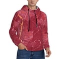 thumbnail image 1 of Hoodies for Men - Abstract White Red Gold Marble Texture Long Sleeve Comfrt Men'S Fashion Hoodies & Sweatshirts, Sweatshirts for Men Hoodies Pullover Clothing Clothes with Pouch, 1 of 7