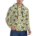 thumbnail image 1 of Hoodies for Men - Bees and Flower Long Sleeve Comfrt Men'S Fashion Hoodies & Sweatshirts, Sweatshirts for Men Hoodies Pullover Clothing Clothes with Pouch, 1 of 7