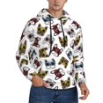 thumbnail image 1 of Hoodies for Men - Colorful Glasses French Bulldog Long Sleeve Comfrt Men'S Fashion Hoodies & Sweatshirts, Sweatshirts for Men Hoodies Pullover Clothing Clothes with Pouch, 1 of 7