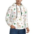 thumbnail image 1 of Hoodies for Men - Cactus Feminine Cute Alpaca Long Sleeve Comfrt Men'S Fashion Hoodies & Sweatshirts, Sweatshirts for Men Hoodies Pullover Clothing Clothes with Pouch, 1 of 7