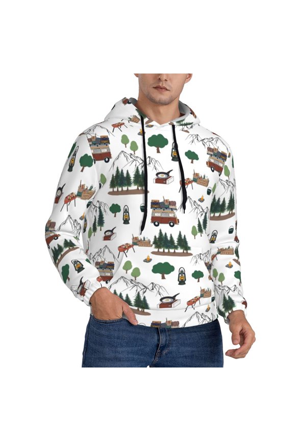 Hoodies for Men - Camping Caravan K Long Sleeve Comfrt Men'S Fashion Hoodies & Sweatshirts, Sweatshirts for Men Hoodies Pullover Clothing Clothes with Pouch