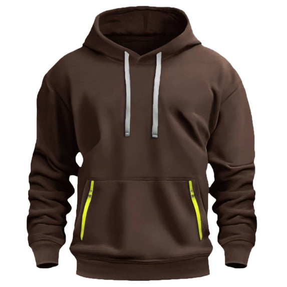 Hoodies for Men Cargo Hooded Sweatshirt Pullover Casual Hoody Jackets Drawstring Solid Color Workout Gym Sports Outdoor Sweatshirt Sportwear with Pocket L