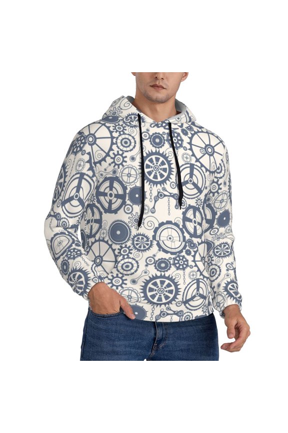 Hoodies for Men - Casual gear Pattern Long Sleeve Comfrt Men'S Fashion Hoodies & Sweatshirts, Sweatshirts for Men Hoodies Pullover Clothing Clothes with Pouch