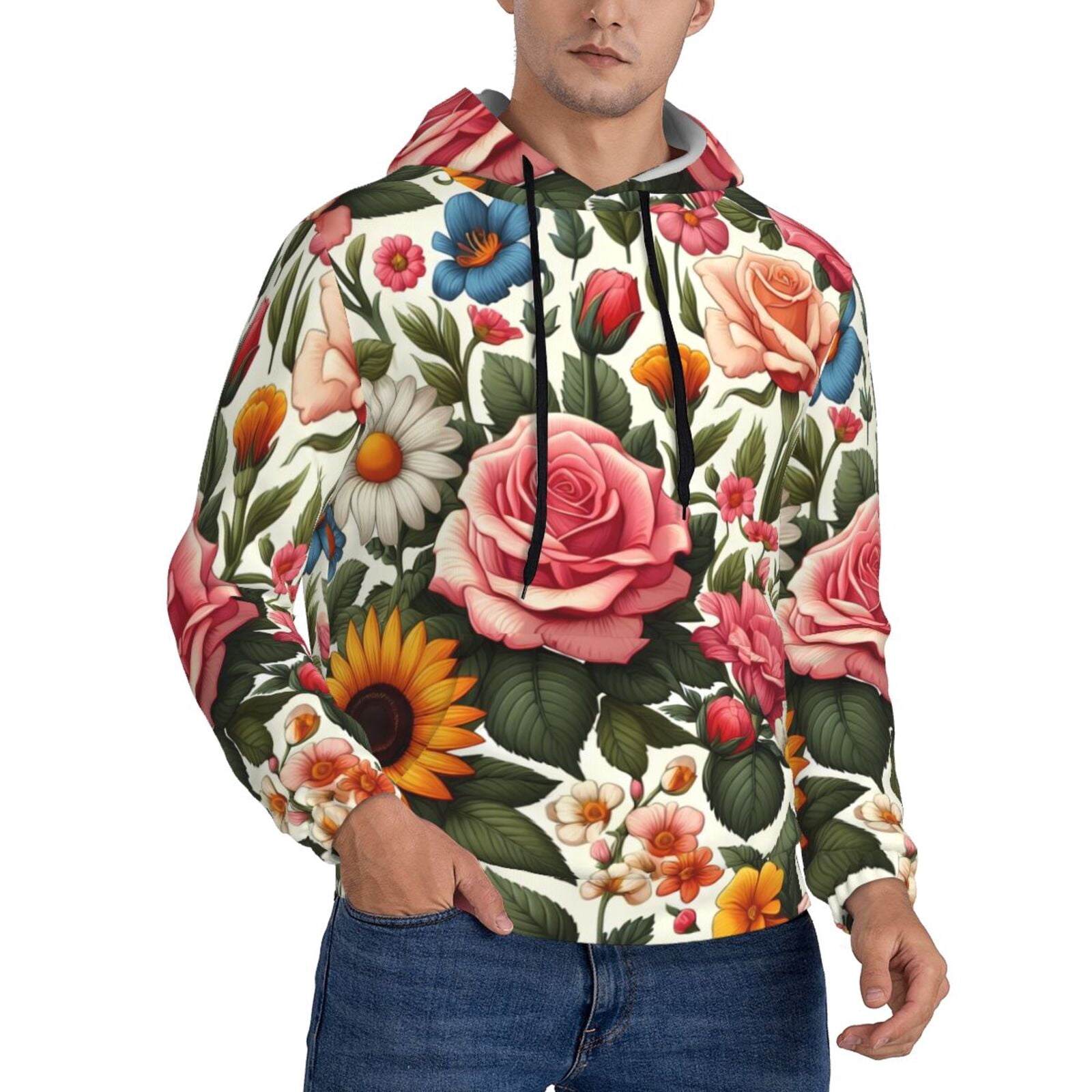 Cardinal Garden Men's Long Sleeve Fleece Hoodie main image 1