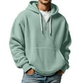 thumbnail image 1 of Hoodies for Men Comfrt Hoodie Texture Zip Up Hooded Sweatshirt Full Zip Pullover With Front Pockets for Casual Wear and Outdoor Activities Comfortable Lightweight Athletic Jacket, 1 of 4