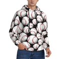 thumbnail image 1 of Hoodies for Men - Cute Baseball E Long Sleeve Comfrt Men'S Fashion Hoodies & Sweatshirts, Sweatshirts for Men Hoodies Pullover Clothing Clothes with Pouch, 1 of 7