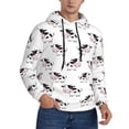 thumbnail image 1 of Hoodies for Men - Cute Cartoon Cow Print White Long Sleeve Comfrt Men'S Fashion Hoodies & Sweatshirts, Sweatshirts for Men Hoodies Pullover Clothing Clothes with Pouch, 1 of 7
