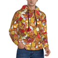 thumbnail image 1 of Hoodies for Men - Cute Food Cake Chicken Leg Donuts Long Sleeve Comfrt Men'S Fashion Hoodies & Sweatshirts, Sweatshirts for Men Hoodies Pullover Clothing Clothes with Pouch, 1 of 7