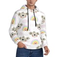 thumbnail image 1 of Hoodies for Men - Cute Koala Rainbow Long Sleeve Comfrt Men'S Fashion Hoodies & Sweatshirts, Sweatshirts for Men Hoodies Pullover Clothing Clothes with Pouch, 1 of 7