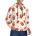thumbnail image 1 of Hoodies for Men - Cute Popcorn Drink Long Sleeve Comfrt Men'S Fashion Hoodies & Sweatshirts, Sweatshirts for Men Hoodies Pullover Clothing Clothes with Pouch, 1 of 7