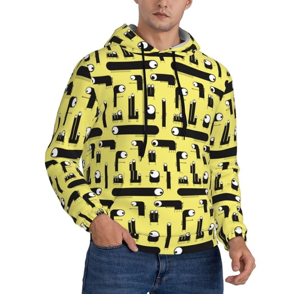 Hoodies for Men - Cute one-eyed monster Long Sleeve Comfrt Men'S Fashion Hoodies & Sweatshirts, Sweatshirts for Men Hoodies Pullover Clothing Clothes with Pouch